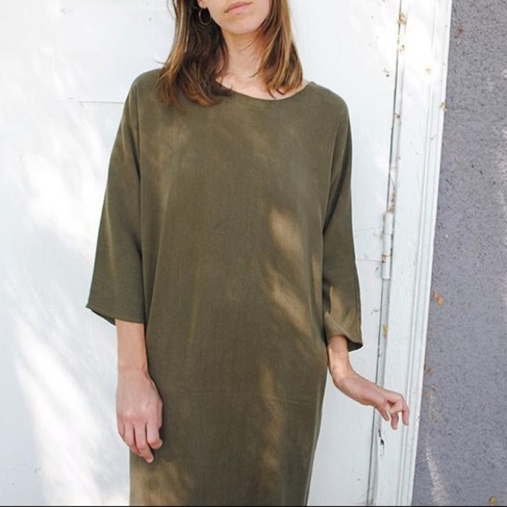 Lloyd clothing olive green dress “19th Ave Dress”